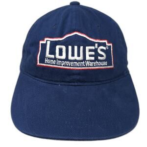 Headmaster Baseball Cap Blue One Size Lowe's Home Improvement Logo Slideback hat
